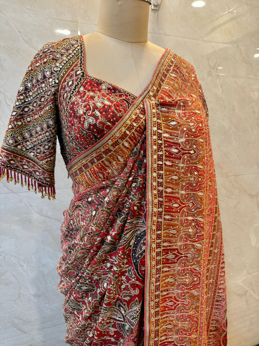 Multicolor Saree