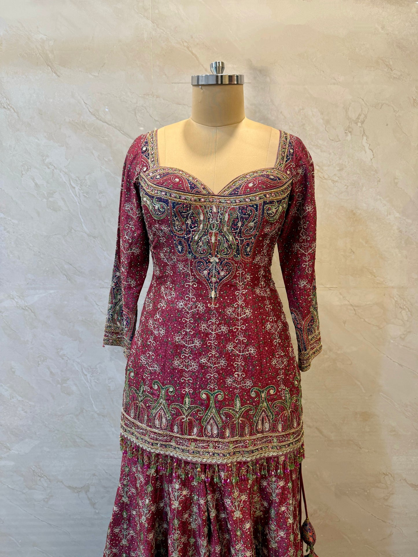 Pink Sharara Set