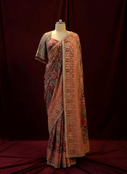 Multicolor Saree