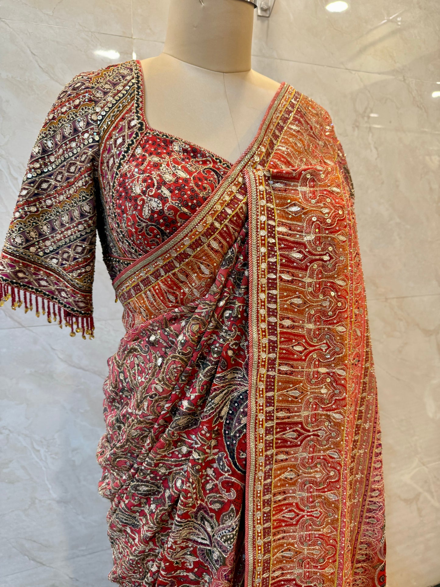 Multicolor Saree