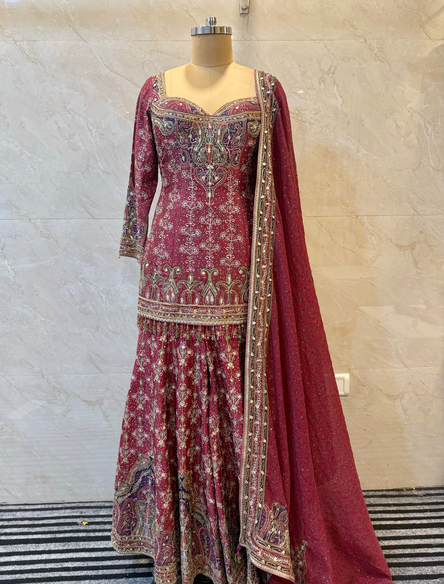 Pink Sharara Set